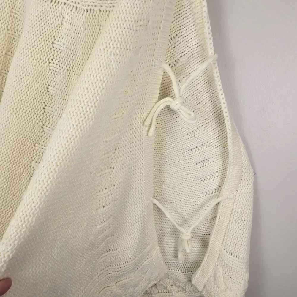 Tree Skirt Cream Cable Knit 100% Acrylic Fiber 25